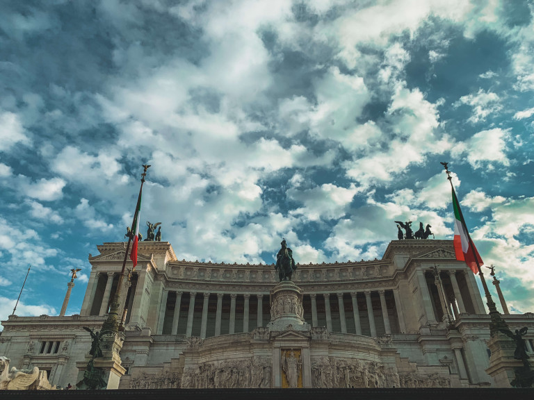 Il Vittoriano, in Piazza Venezia