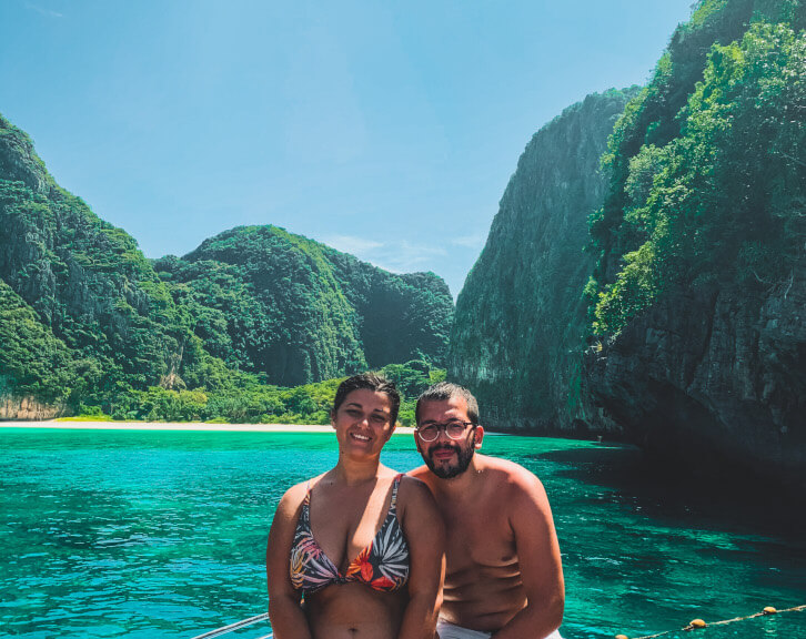 Maya Bay in lontananza