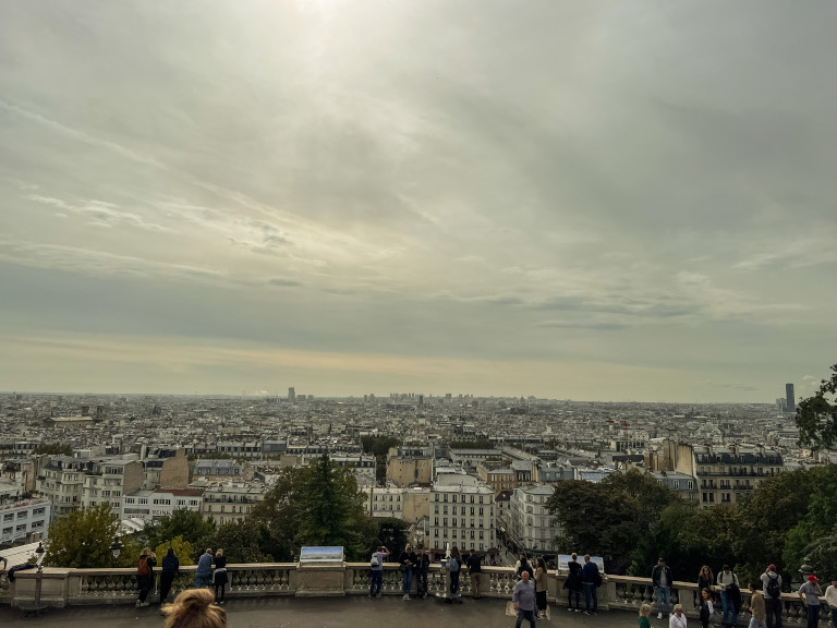 Il panorama di Parigi da Montmartre