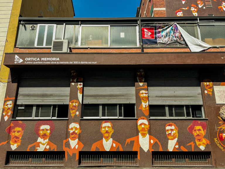 Murales al movimento cooperativo milanese